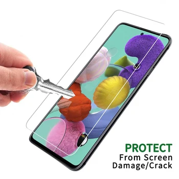UV Šķidruma Pilna Līme Screen Protector for Samsung Galaxy A11 A41 A51 A71 A81 A91 Rūdīta Stikla Samsung A21 A31 A51 A61 Filmu