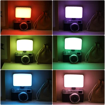Ulanzi VIJIM VL120 LED Video Gaisma, Foto Studija, Gaismas, Kameras Gaisma, Video Konferences Mīksts gaismas Izkliedētājs RGB Aizpildīt Gaismas