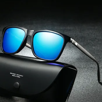 Ultra Light Vīriešiem Polarizētās Saulesbrilles, Metāla Kāju Laukumā Sunglass UV400 Aizsardzība Zīmolu Vīriešu Sieviešu Braukšanas Brilles, Briļļu Toņos
