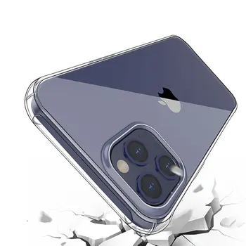Ultra Plānas Skaidrs, Tālruņa Gadījumā iPhone8 8plus X XSMax XR XS Gadījumā Mīksta Silikona Aizmugurējo Vāciņu iPhone11 11Pro 11proMax SE2020 Cas