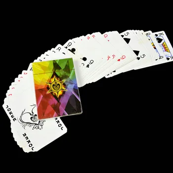 Ultra Plānas Varavīksnes Spēļu Kārtis Klāja Pokera tuvplāna Iela Burvju Triki, Aksesuārus, Rotaļlietas, Burvju Piederumi Mazulis Puzzle Rotaļlietas