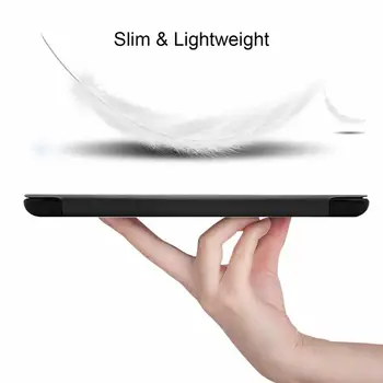 Ultra-plānas Smart PU Ādas Vāks Huawei MediaPad M5 Lite 8.0 JDN2-AL00/W09 8.0