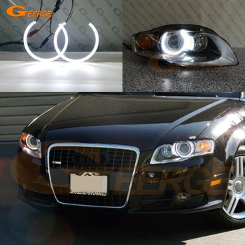 Ultra spilgti SMD LED Angel Eyes halo gredzenu komplekts Dienas Gaismas Car styling Audi A4 S4 RS4 B7 2004 2005 2006 2007 2008 2009