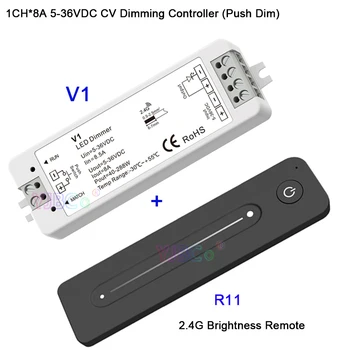Ultrathin Touch Slaidu R11 R12 R13 vienu krāsu/CT/RGB RF 2.4 G Tālvadības pults Strādā ar V1 V2 V3 uztvērēja LED strip