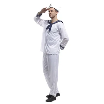 Umorden Halloween Jūrnieks Kostīmu Vīriešu Pieaugušo Navy Vienotu Cilvēks Cosplay Karnevāls Purima Ziemassvētku Puse Tērpus Disfraces