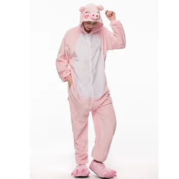 Unicorn Kapuci unicornio Onesie Sleepwear Unisex rāvējslēdzēju Cosplay Pieaugušo Pidžamas karikatūra pidžamas mājās pakalpojums