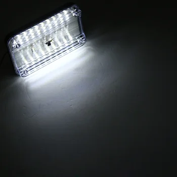 Universālas Baltā 12V 36 LED Auto Auto auto salonā Dome Jumta Griestu Lasījumā Bagāžnieka Iekštelpu Gaismas Lampa ar Augstu Gaismas