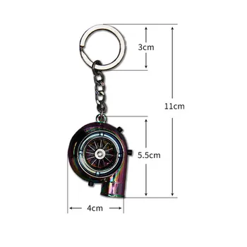 Universāls Atslēgas piekariņš Turbīna Izskatās USB Elektriskās Uzlādes Uzlādējams Vieglāks Auto Daļas Modeļa Turbo Keychain Atslēgu Piekariņu Vīriešu Dāvanu