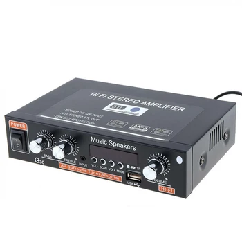 Universālā G30 HIFI Bluetooth Auto Audio Jaudas Skaņas Pastiprinātājs FM Radio Atskaņotājs Atbalsta SD / USB / DVD / MP3, ar Tālvadības Kontrolieris