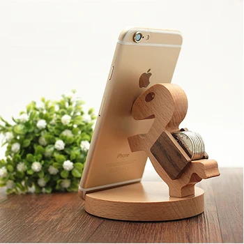 Universālā Unikālo Koka Kufung Stila Mobilais Turētāja Statīva Turētājs iPhone Samsung XiaoMi Smart Phones Portatīvo