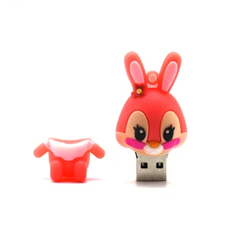 Usb flash disks 128GB 64GB, 32GB 16GB 4GB 8GB Karikatūra trušu pendrive 256 GB rozā gudrs atmiņas stck dzīvnieku pen drive