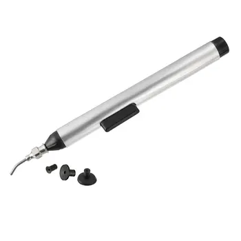 Uxcell Vakuuma Pildspalva ar 3 Iesūkšanas Spilventiņi Desoldering Iesūkšanas Pildspalvu Lodēt Ieguve Noņemšanas Līdzeklis White IC SMD Mikroshēma
