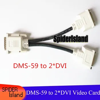 Uzticamu Kvalitāti DMS-59 uz Dubultu DVI Video Karti, Kabeli, 59Pin DMS 2*DVI Atbalstu NVS440 NVS285 NVS300