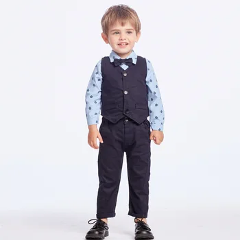 Uzvalks, Veste Baby Boy Romper Bikses Ar Tauriņu Puse Drēbes, Tērpi Zīdaiņiem Jaundzimušo Zēnu Apģērbs 3 6 9 18 24 M