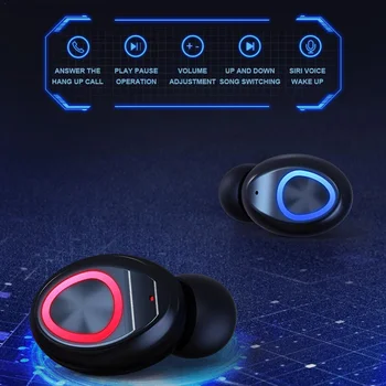 V10 LED Displejs, Bezvadu Bluetooth 5.0 In-Ear Austiņas Touch Kontroli Austiņas