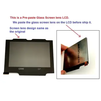 V2 IPS Ekrāns LCD Komplekti GBA SP Backlight LCD Ekrāns 5 Līmeņu Spilgtuma V2 Ekrāna GBA SP Konsoles