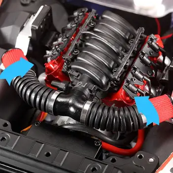 V8 Motora Pārsega Radiators, Motora Dzesēšanas Ventilators Universālā TRX4 Simulācijas Dzinēja Temperatūras Sensors Corvette LS3