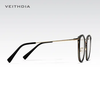 VEITHDIA Unisex Sieviešu Modes Brilles Rāmis Vīriešu Brilles Rāmis Vintage Skaidrs, Lēcas, Brilles, Optikas Briļļu ietvaru 1232