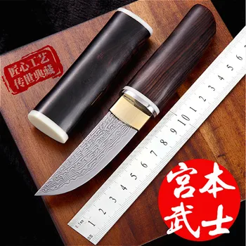 VG10 Damaskas tērauda Japāņu spogulis nazi, 60-62hrc vakuuma, termiskā apstrāde asiem kempings medību nazis sērija (samuraju stilā)