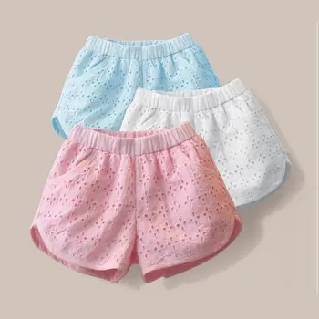 VIDMID Baby meiteņu īsās bikses-šorti vasaras candy krāsas gadījuma kokvilnas bērnu bikses, džinsa bikses, apģērbi meitenēm apģērbi P155