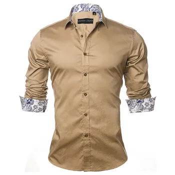 VISADA JAUNA Vīriešu Krekls 2019 Modes Gadījuma garām Piedurknēm Cietā Kokvilnas pieguļoša Kleita Biznesa Krekli Vīriešu Zīmolu Apģērbu 5XL
