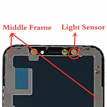 VIŅŠ X XS OLED Displeju iPhone X XS Max LCD Displejs, Touch Screen Digitizer Asamblejas Nav Mirušo Pikseļu iPhone X LCD Ekrāna Daļa