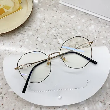 VWKTUUN Metālu Sakausējumu, Optiskās Brilles Rāmis Sievietēm Tuvredzība, Briļļu Rāmji Vintage Anti Zilā Gaisma Brilles Sieviešu Lasīšanas Brilles