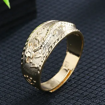 Valdonīgs Zelta/Sudraba Pārklājumu Dragon Ring Personības Vīriešiem Sieviešu Pāris Gredzenu, Kāzu Joslā Saderināšanās Gredzenu Puse Rotaslietas
