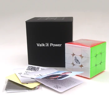 Valk 3 M Power Magnētiskais Kubs 3x3 Mini Izmērs Ātrums Cube Valk 3 Qiyi Konkurences Rotaļlietas Klucīši WCA Puzzle Magic Cube Magnēti Cubo Rotaļlietas