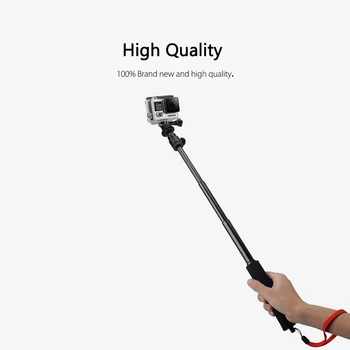 Vamson par Gopro Aksesuāri Sūklis Pagarināt Pole Selfie Nūju Statīvs Monopod Go pro Hero 7 6 5 4 SJCAM par Yi Kamera