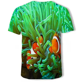 Vasaras kaujas tropu zivis, t krekls 3d gadījuma iespiesti vīriešiem īsi topi, t krekli, vīriešu apģērbu, 2019 streetwear harajuku smieklīgi krekls