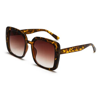 Vasarā Sievietēm Uv Pierādījumu, Saulesbrilles Augstas Kvalitātes Leopard Fashion Saules Brilles Vintage Plašu Lielas Saulesbrilles