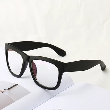 Vazrobe (bez Objektīva) Brilles Rāmis Vīriešu, Sieviešu Viltus Glāzes Cilvēks Sievietēm Lielu Biezu PC Brilles Melnā Vintage Retro Liels