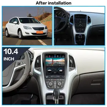 Verticl Tesla stils Android 10 Auto multimedia Player, Lai OPEL Vauxhall Holden Astra J 2010. - 2013. GADAM GPS navi radio stereo galvas vienības