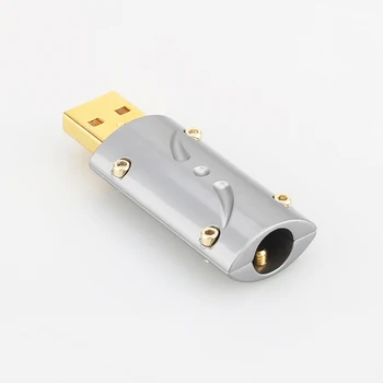 Viborg UA201 HI-END 24K Zelta Pārklājumu USB2.0 Pievienojiet USB Savienotājs DIY Hi Fi USB Cable Gold Plated Bronzas USB