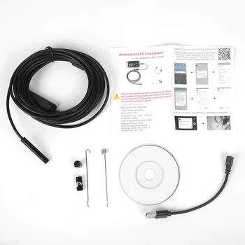 Video Endoskops Inspekcijas Kamera Android USB Borescope 7MM Čūska Ūdensizturīgs