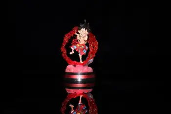 Viens Gabals Anime Attēls Rotaļlietas Krāsains Mirdzumu ZEMES WANO Luffy Kimono Q Ver. PVC Rīcības Attēls Kolekcionējamus Modelis Rotaļlietas Lelle 14cm