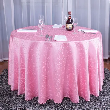 Viesnīca Apaļā Galda Segas Dzimšanas dienas svinības Galdauts, Galda Baltā galda, kas sedz Polyeater Mājas Banketu, Kāzu Dekori Trauki