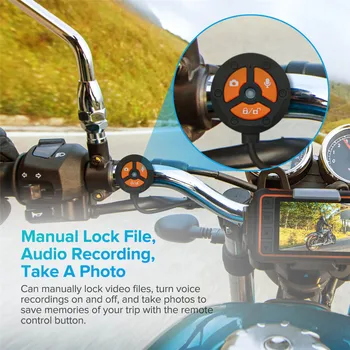 Vikewe Pilna Ķermeņa Ūdensizturīgs Motociklu DVR Dash Cam WiFi 1080P FHD Sānu Atpakaļskata Motociklu Kameras GPS Logger Ieraksti Kaste