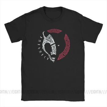 Viking T-Krekls Berserkr Valhalla Gadījuma T Krekli Cilvēka Īsām Piedurknēm Drēbes Melnā t-veida Tīras Kokvilnas Apaļa Apkakle