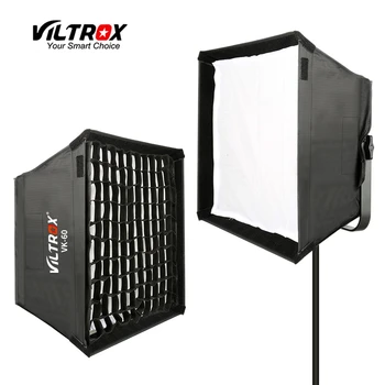 Viltrox VK-60 LED gaismas Softbox Reizes Āra Atstarotājs Jumta Difuzoru+Pārnēsāšanas Soma par Viltrox VL-40T VL-50T/B VL-60T VL-85.T