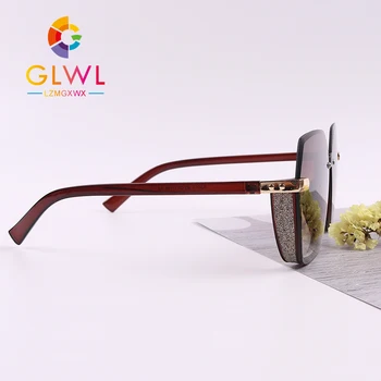 Vintage Brilles, Saulesbrilles Sieviešu Ir 2021. Daļēji Bez Apmales Brilles Sieviešu Brilles Classic Rozā Spoguļu Sunglases Pack Zīmola Toņos