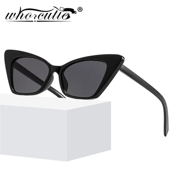 Vintage Cat Eye Saulesbrilles Sieviešu Ir 2021. Zīmola Dizaina Lielu Šauru Rāmi Modes Balts Melns Cateye, Saules Brilles Toņos 90s S419