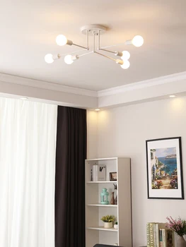 Vintage Griestu lampas Vairākas E27 Lampas Bāze 6/8 Galvas Melna/Balta Dzīvojamā Istaba / Ēdamistaba / Guļamistaba LED Griestu Lampas