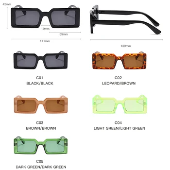 Vintage Taisnstūra Saulesbrilles Sieviešu 2020. Gadam Zīmola Dizaina Foršs Laukums, Saules Brilles, Sieviešu Melns, Biezs Rāmis, Briļļu Toņos Oculos