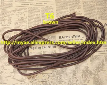 Vintage kabelis 2*0.75 auduma, elektrības vadu DIY kulons gaismas elektrisko kabeli, austi pīts kabelis, strāvas vads
