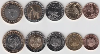 Virkni no 5 dienvidsudānā monētas. gadam edition Autentisks Oriģinālu Monētu Kolekciju UNC