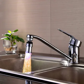 Virtuves Izlietne 7Color Mainīt Ūdens Mirdzumu Ūdens Plūsma Dušas LED Krāns, Krāni, Gaismas Mazs Daudzfunkcionāls Gaismas Apdares Popul