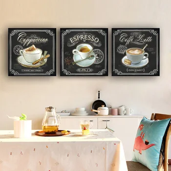 Virtuves Vintage Kafijas Plakāti un Izdrukas Audekls Gleznošanai Skandināvijas Rota Ziemeļvalstīm Virtuves Bērnu Istabas Bāri, Kafejnīca Dekori