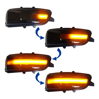 Volvo C30, C70 S40 S60 V40 V50 V70 no 2008. līdz 2010. gadam LED Dinamiskais Pagrieziena Signāla Gaismu Sānu Spoguļi Sērijveida Lampu Blinker Indikators